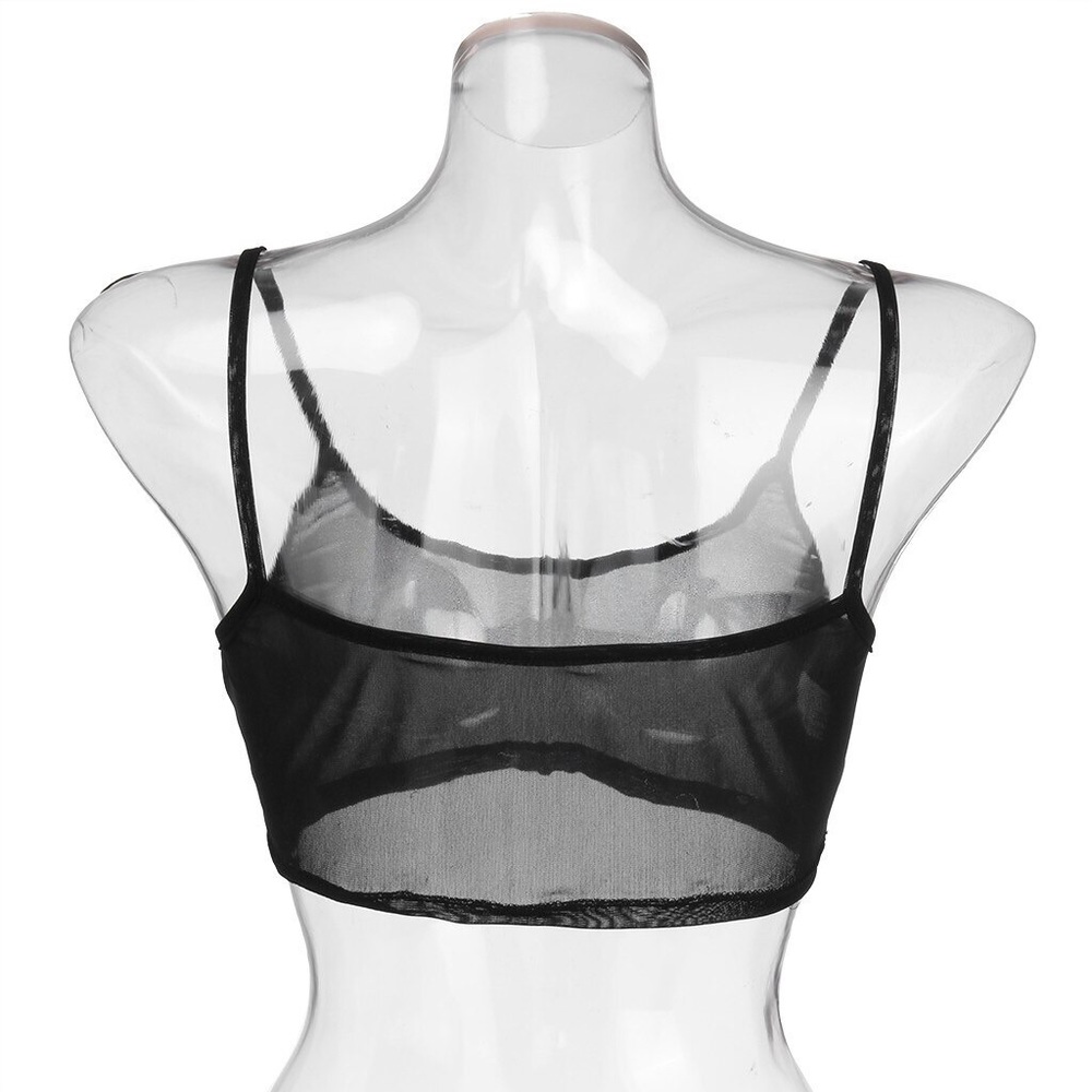BUNDLE & SAVE✨📦Black Mesh Crop Tank Top - Picture 7 of 8